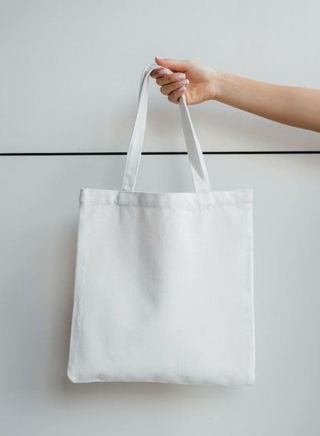 Avaiya Solid Color Canvas Tote Bag for Women & Men - Large Capacity Eco-Friendly Shoulder Handbag for Shopping, Office, College & Daily Use - Image 3